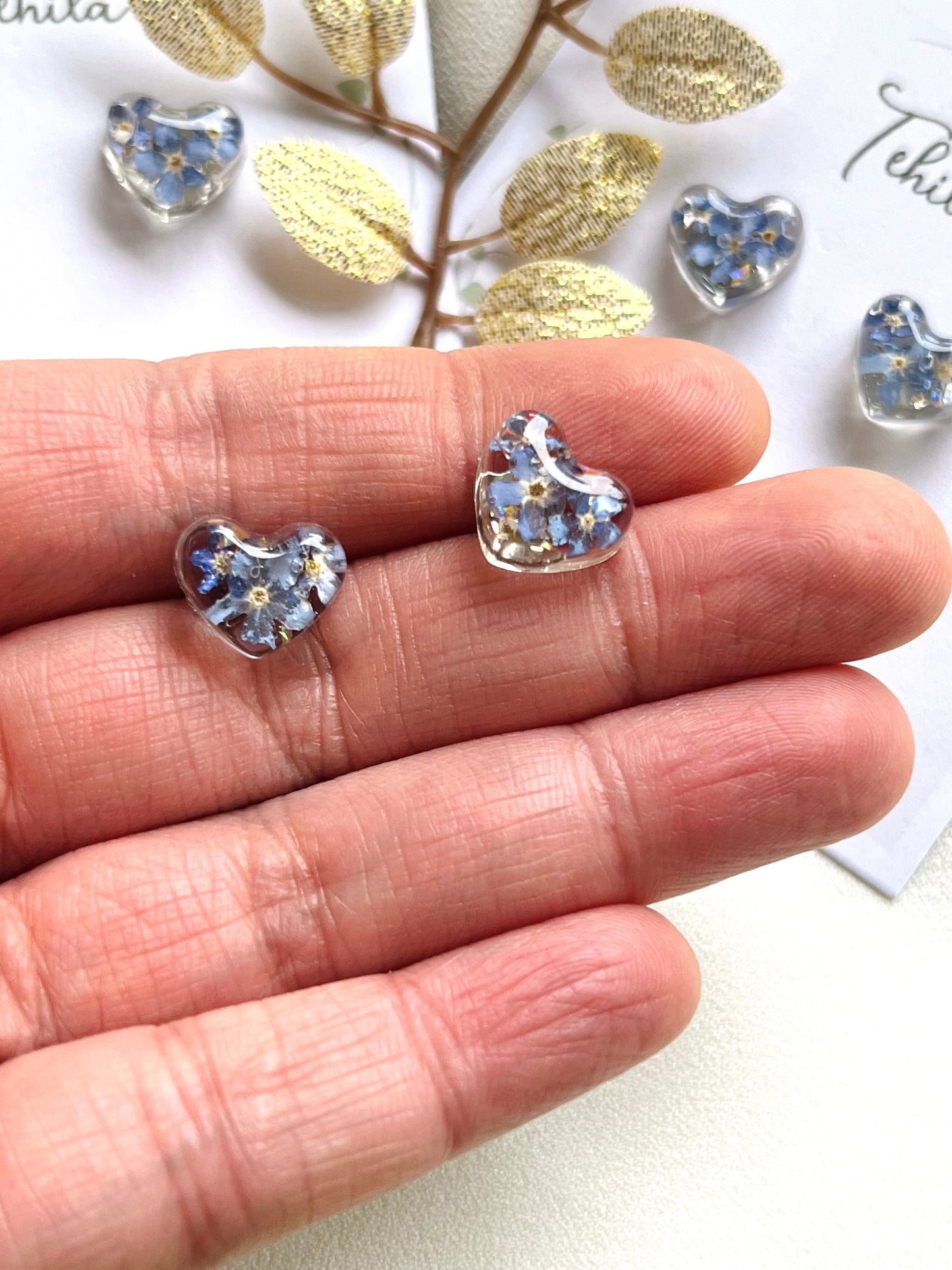 Real Flower Earrings