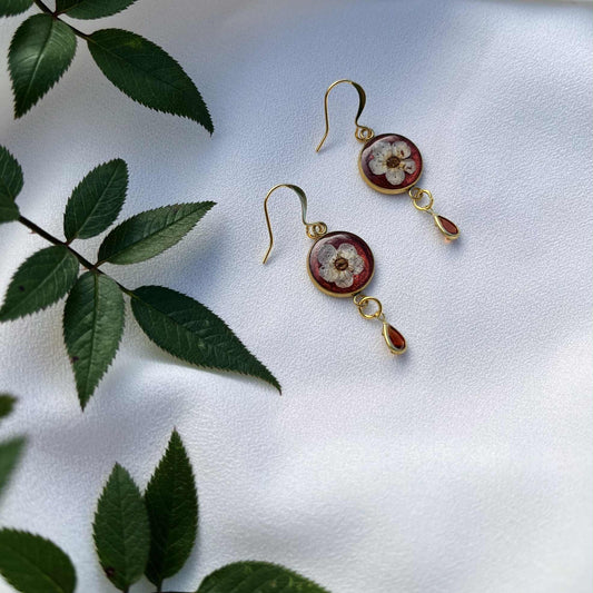Pressed Flower Earrings