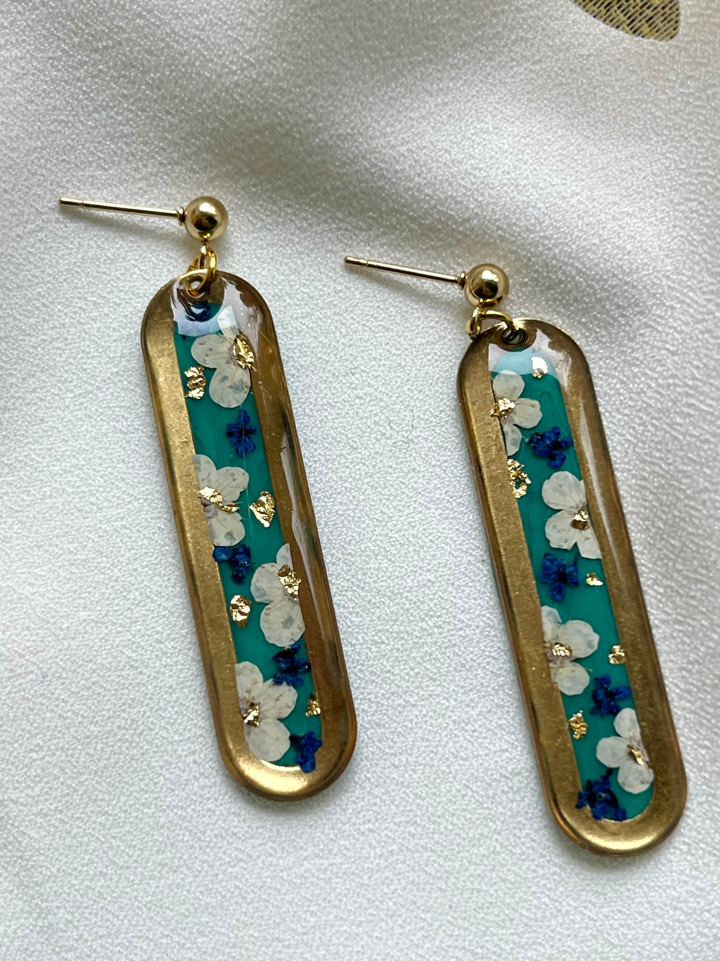 Real Flower Earrings