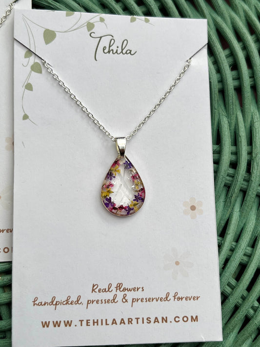 Pressed Flower Necklace