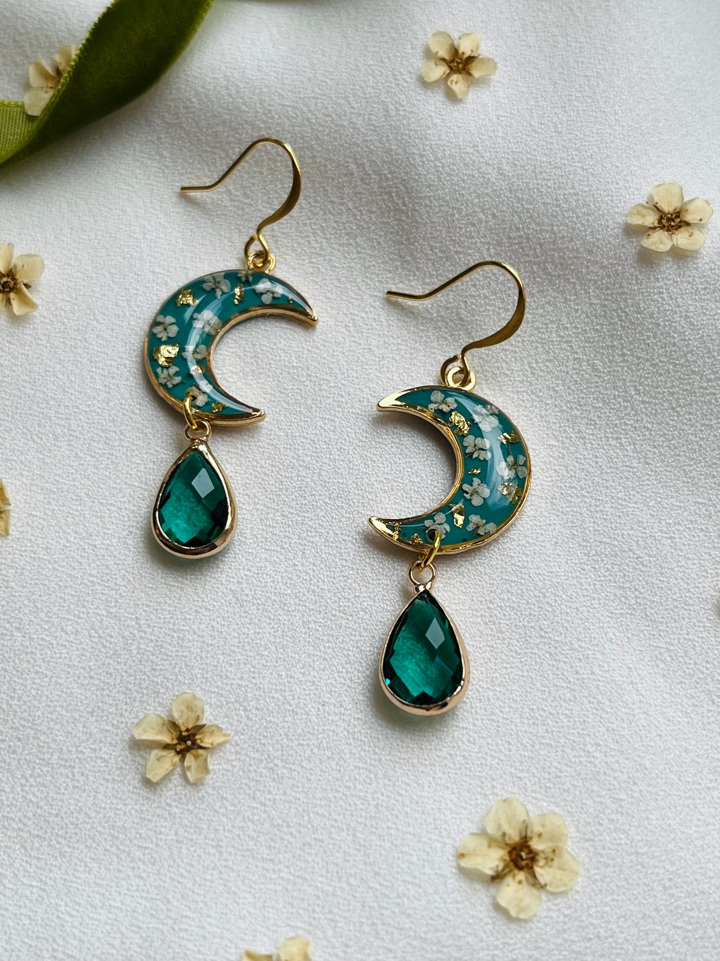 Pressed Flower Earrings