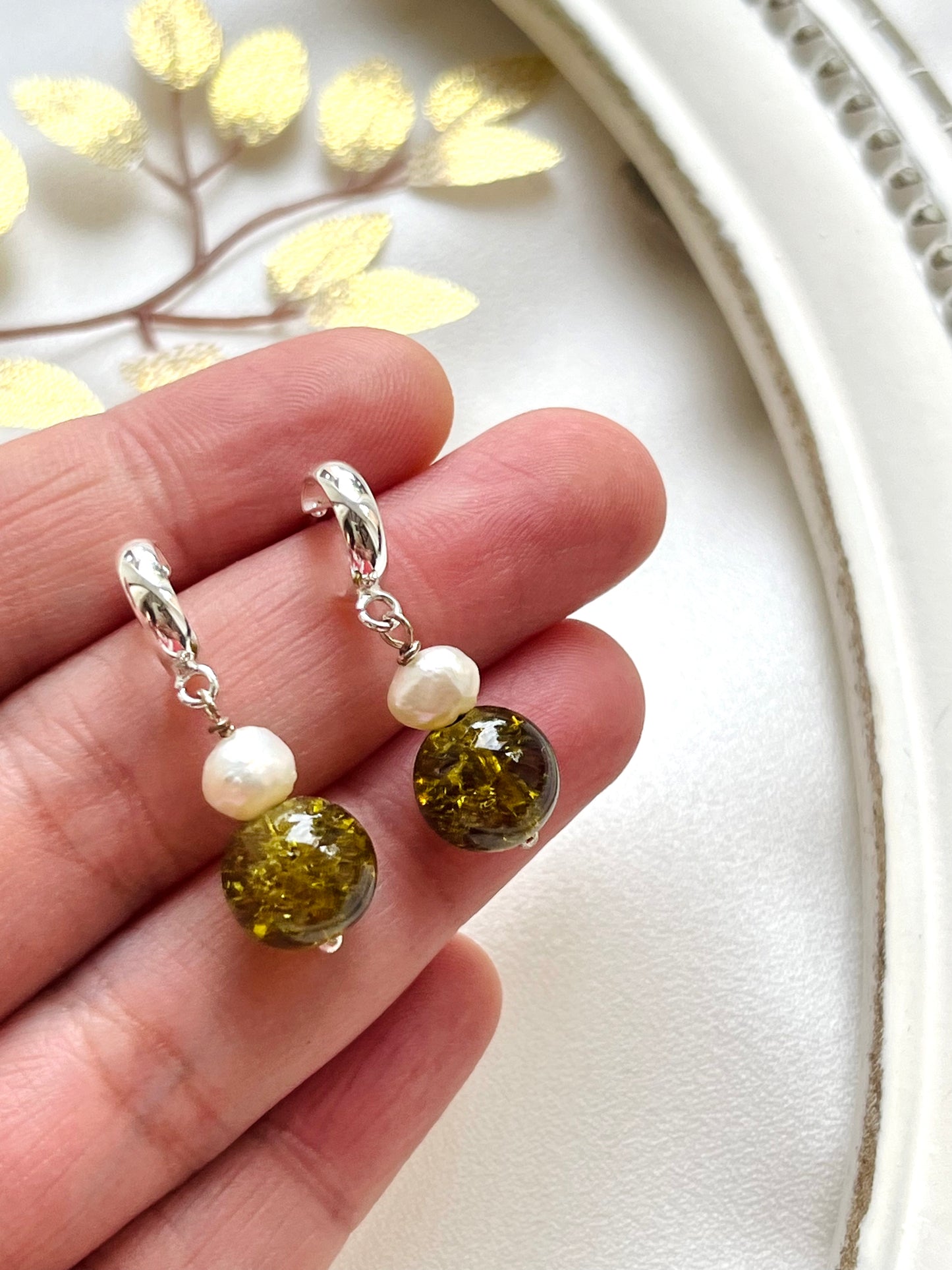 Dangle Bead Earrings