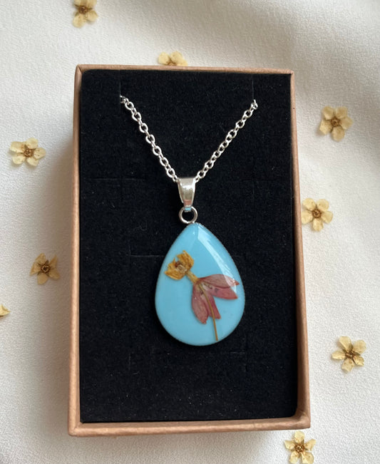 Pressed Flower Necklace