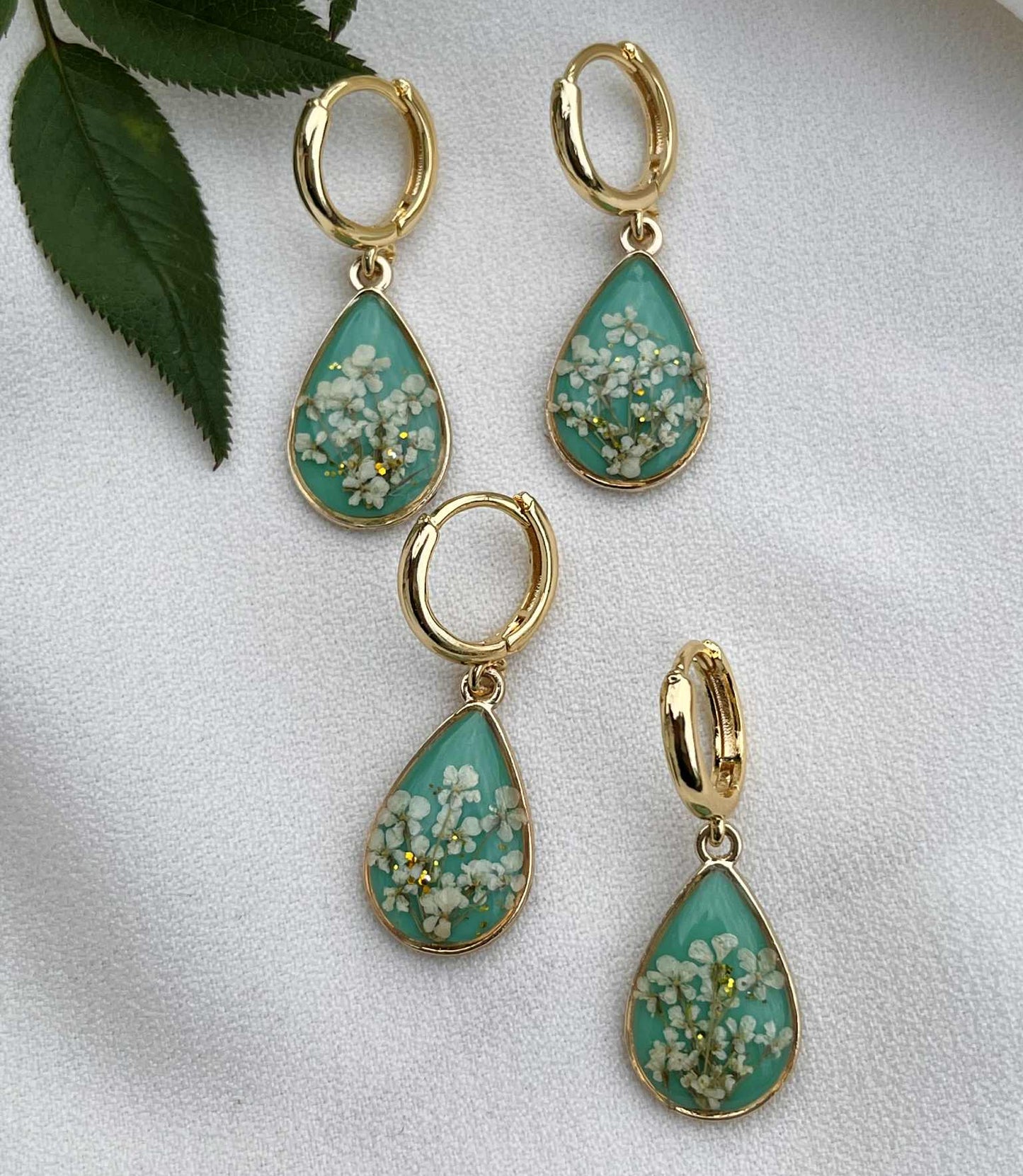 Pressed Flower Earrings