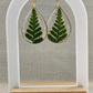 Botanical Collection | Fern Teardrop Earrings | Pressed Flowers