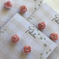 Polymer Clay | English Rose Studs | Hypoallergenic