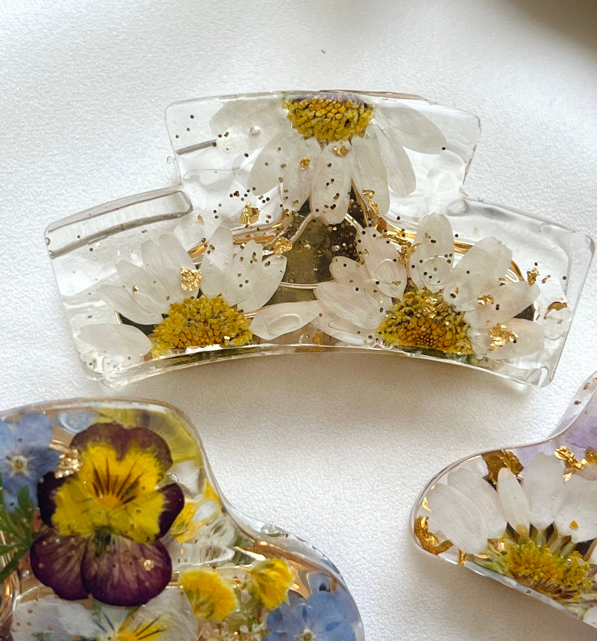 Pressed Flowers | Claw Clips