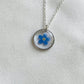 Pressed Flowers | Forget Me Not | Necklace