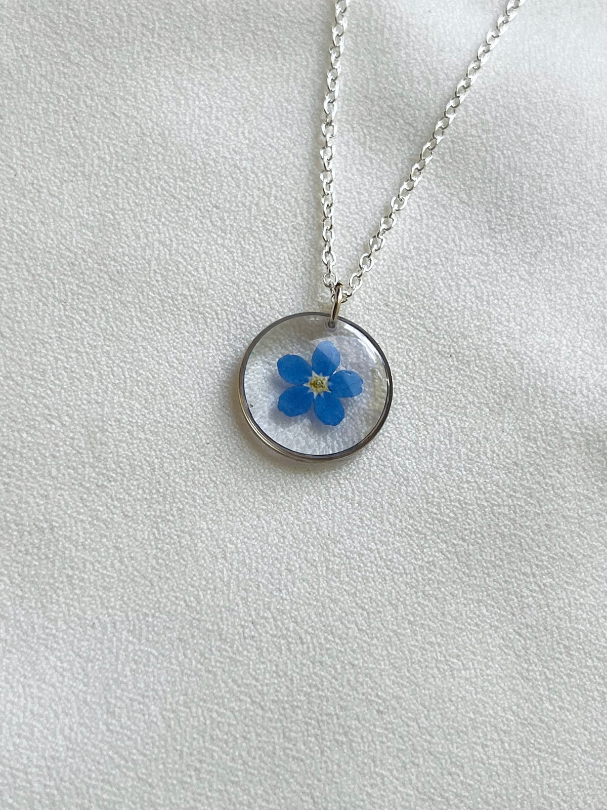 Pressed Flowers | Forget Me Not | Necklace