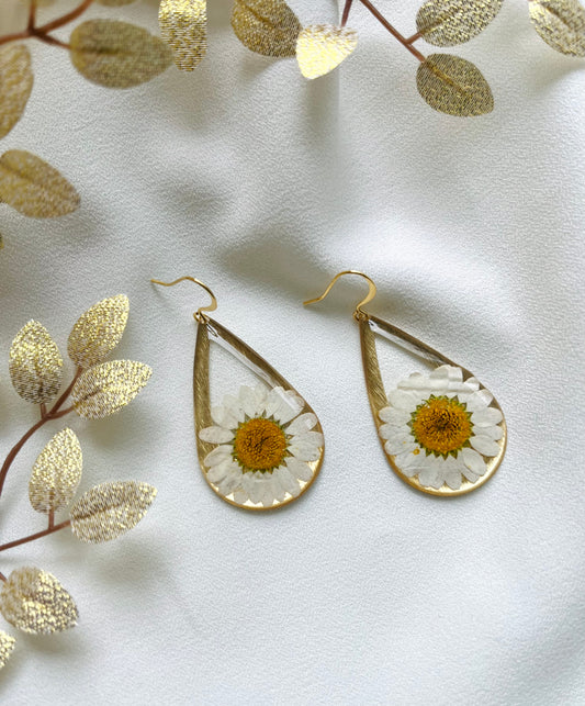 Real Flower Earrings