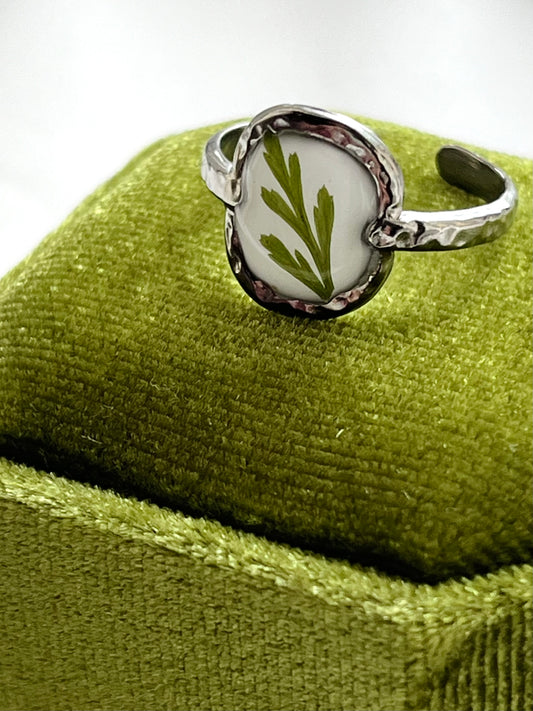 Pressed Flower | Adjustable Ring
