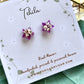 Pressed Flower Star Studs