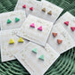 Polymer Clay| Triangle studs