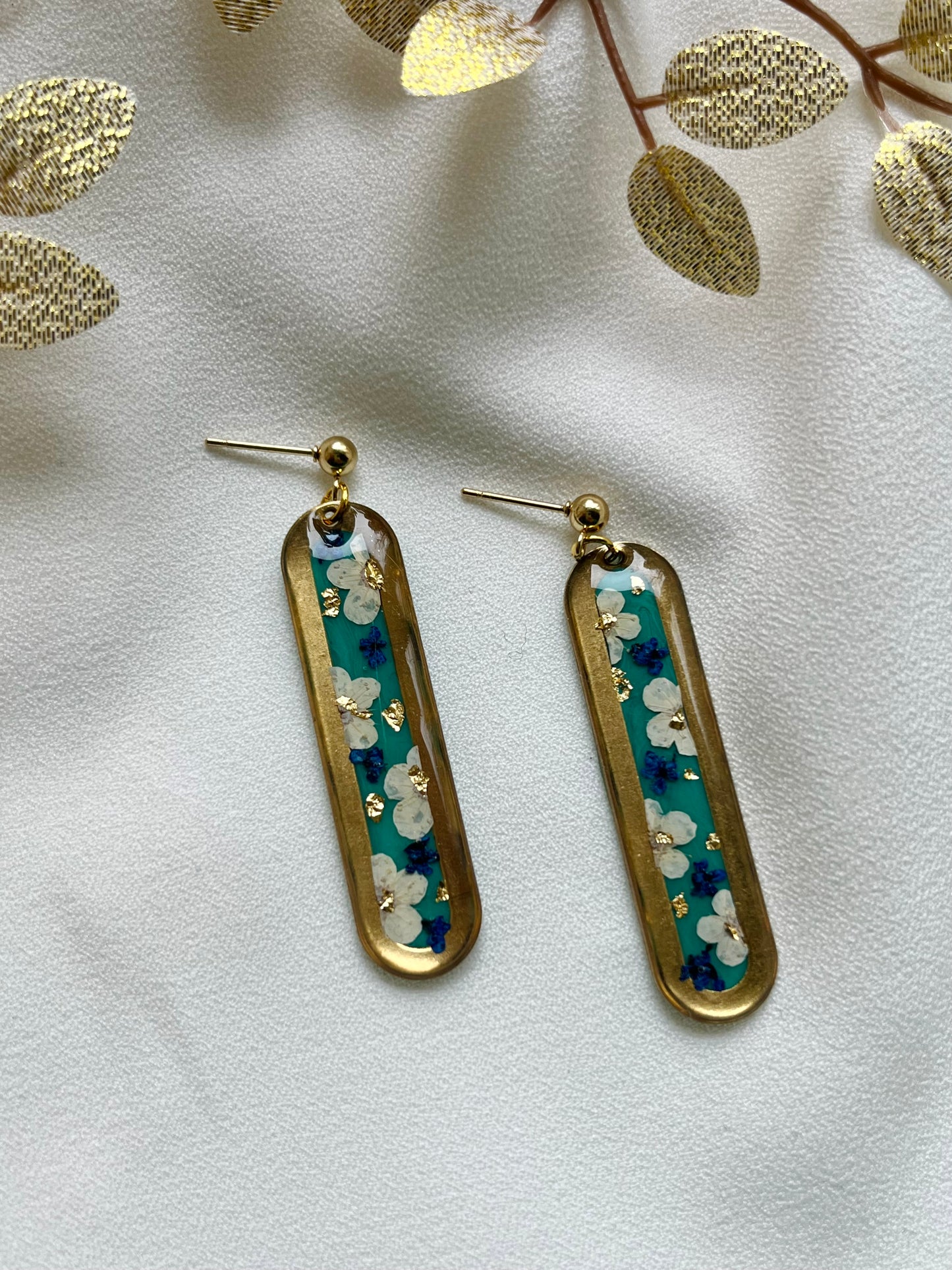 Real Flower Earrings