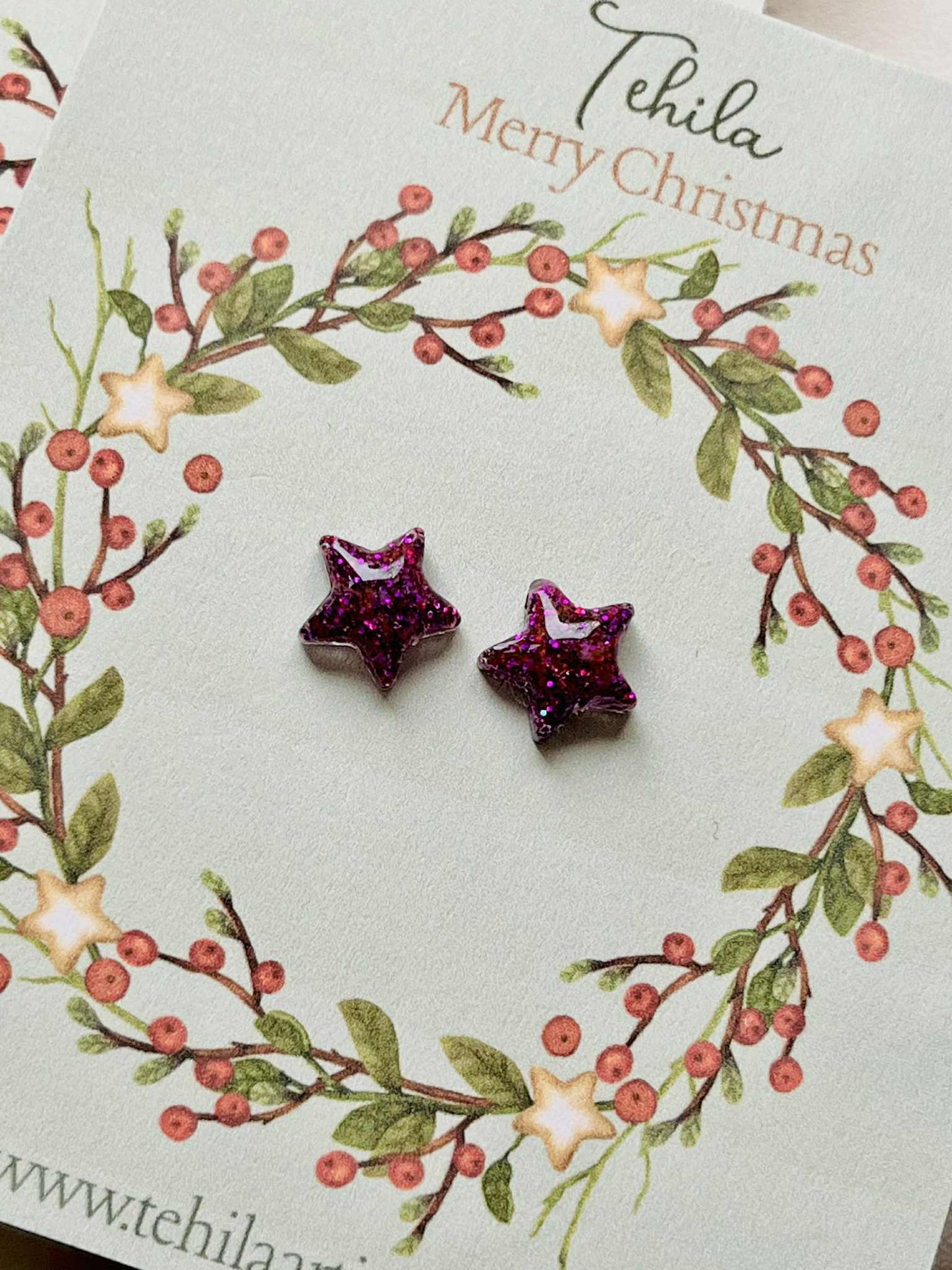 Sparkly Star Studs