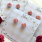 Polymer Clay | English Rose Studs | Hypoallergenic