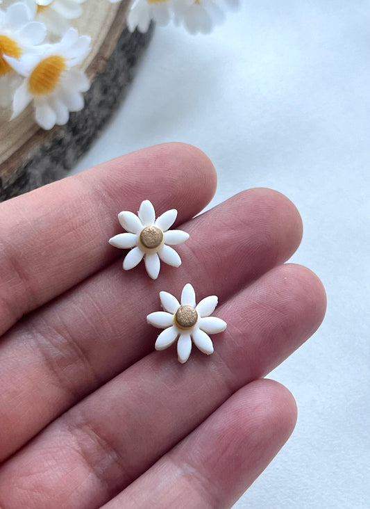 Polymer Clay | Daisy Studs | Hypoallergenic