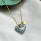 Pressed Flower Necklace | Love Heart