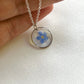 Pressed Flowers | Forget Me Not | Necklace
