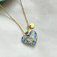 Pressed Flower Necklace | Love Heart