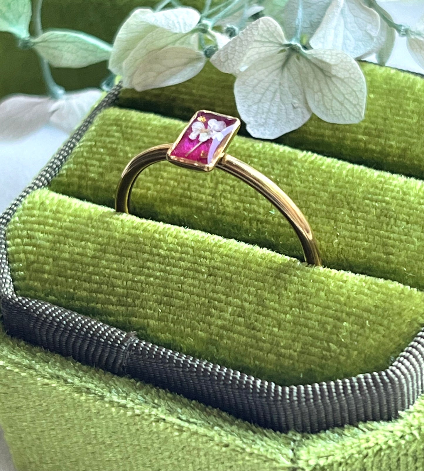 Pressed Flowers | Stainless Steel | Adjustable