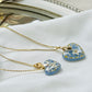 Pressed Flower Necklace | Love Heart