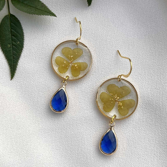 Pressed Flower Earrings