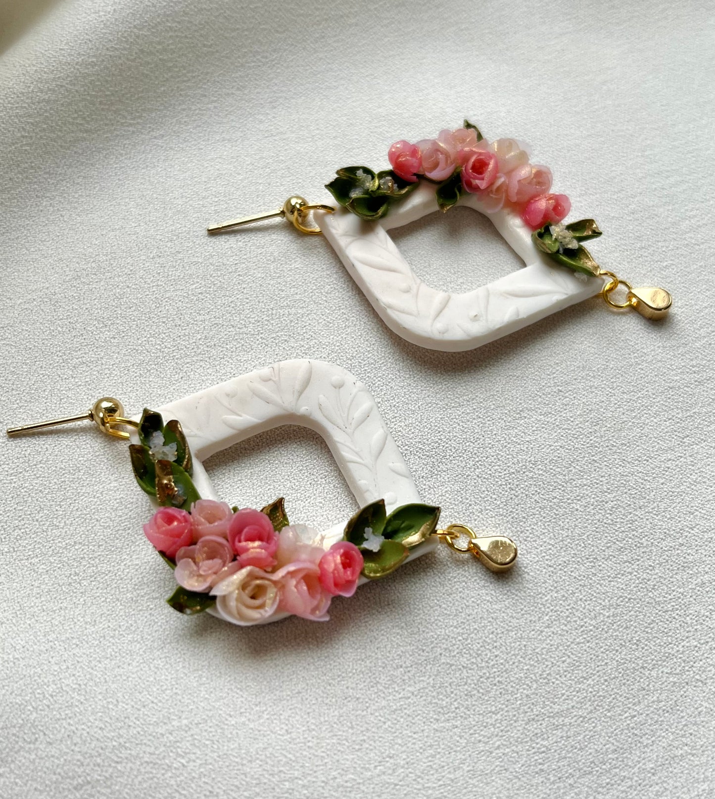 Polymer Clay| Floral Earrings