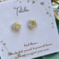 Pressed Flower Star Studs