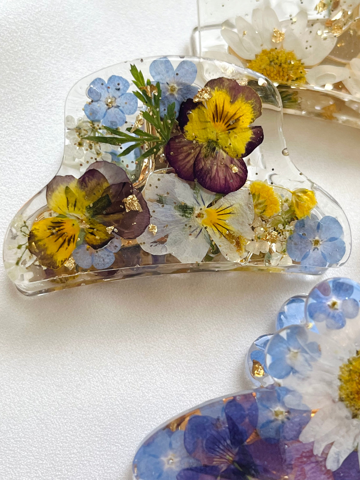 Pressed Flowers | Claw Clips