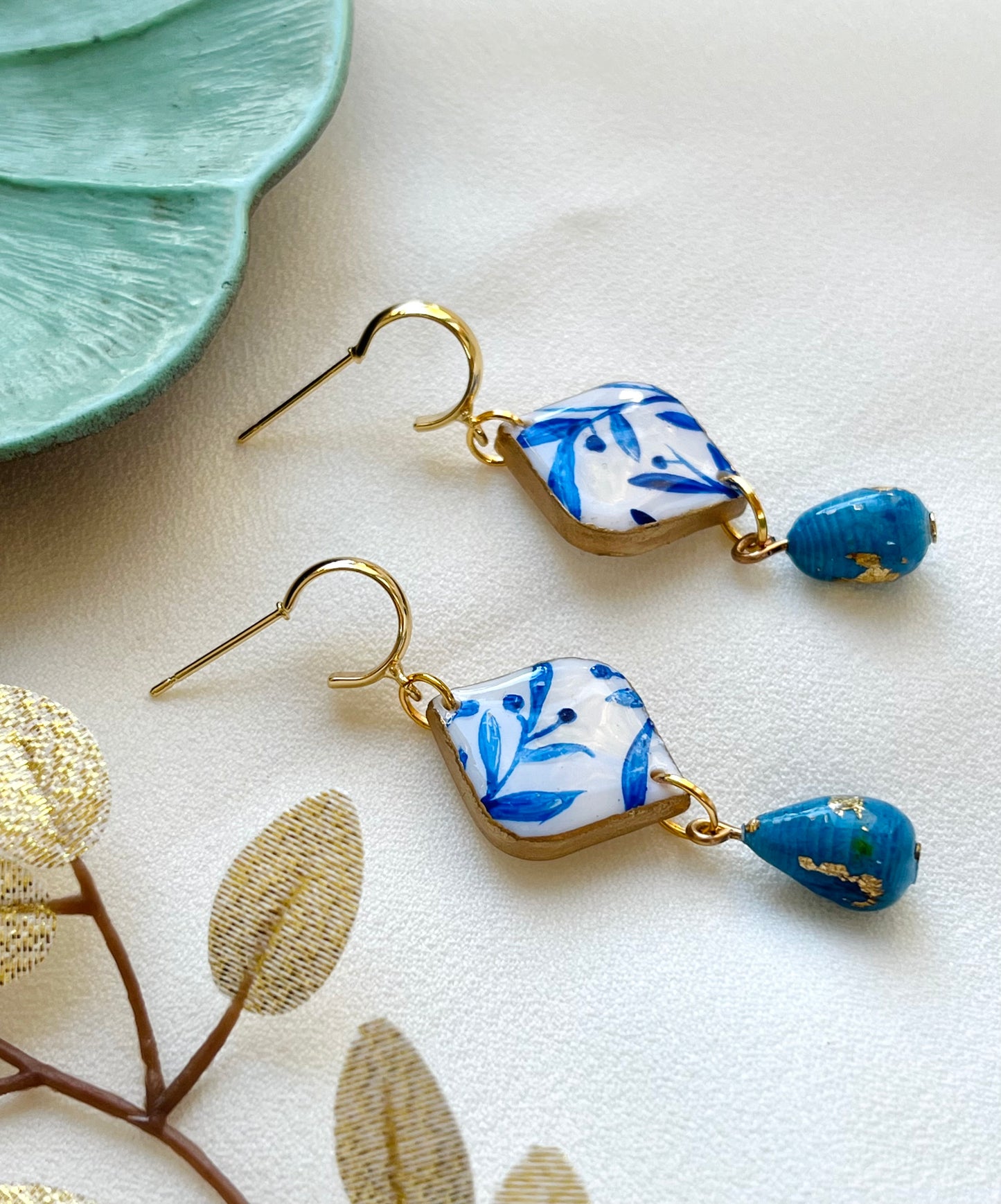 Polymer Clay Hand Painted Earrings