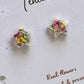 Pressed Flower Star Studs