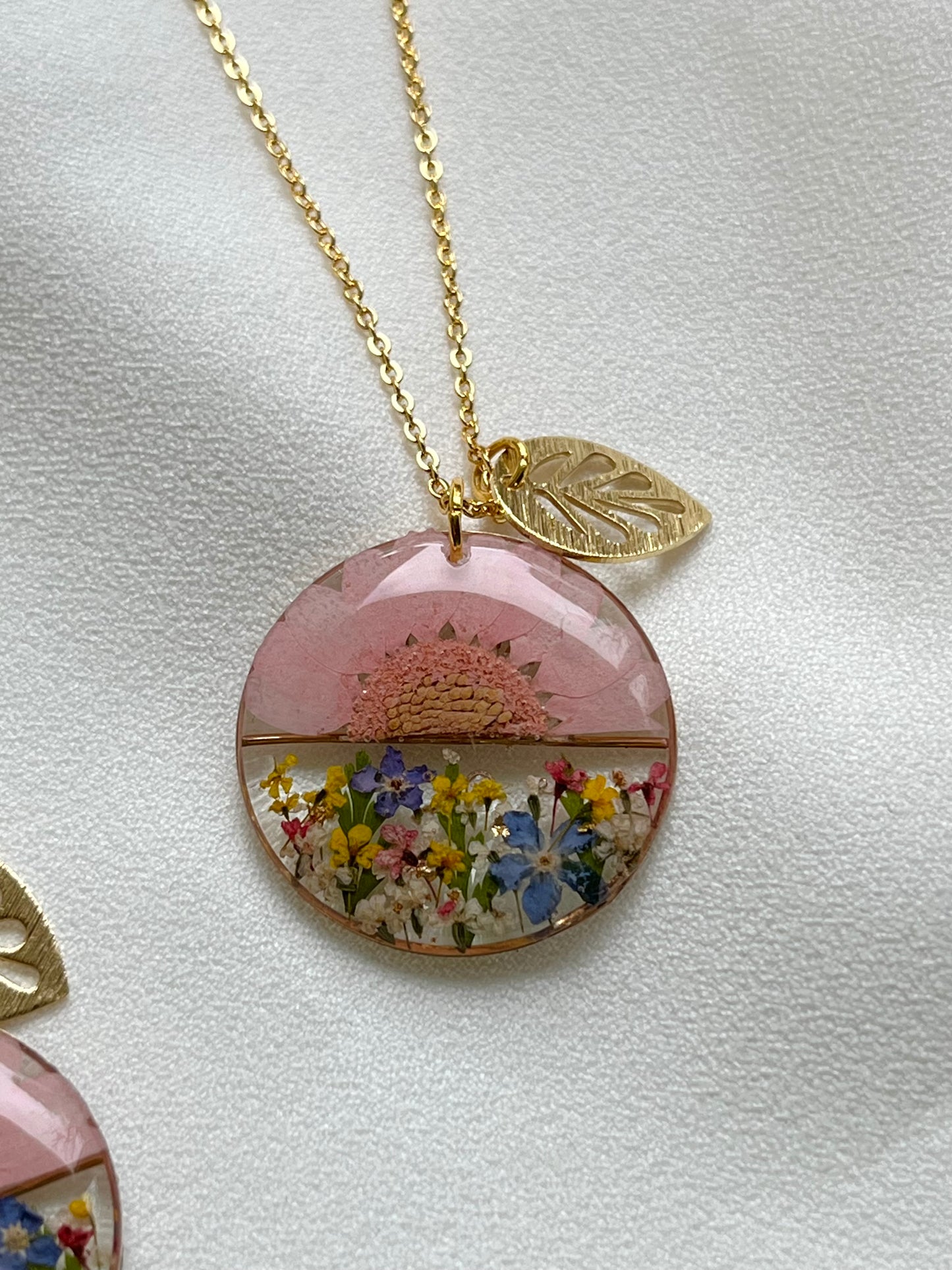 Pressed Flower Necklace