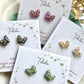 Pressed Flower Butterfly Studs