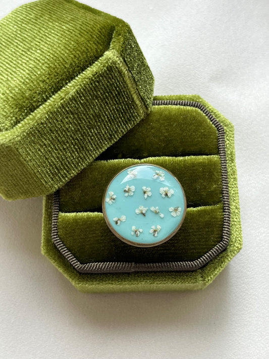 Pressed Flower | Adjustable Ring