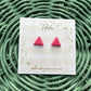 Polymer Clay| Triangle studs