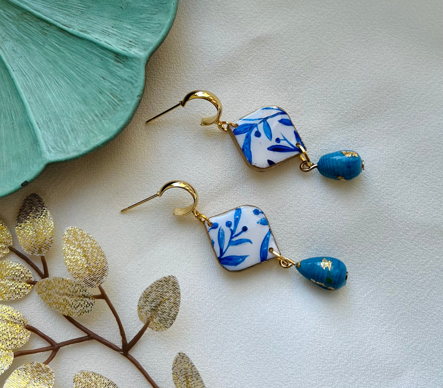 Polymer Clay Hand Painted Earrings