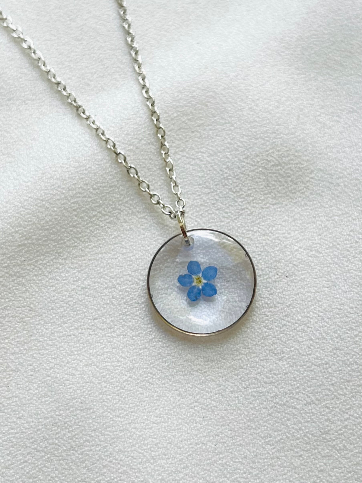 Pressed Flowers | Forget Me Not | Necklace