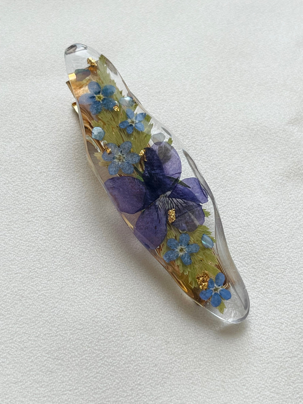 Pressed Flowers | Barrette
