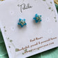 Pressed Flower Star Studs