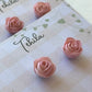 Polymer Clay | English Rose Studs | Hypoallergenic