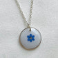 Pressed Flowers | Forget Me Not | Necklace