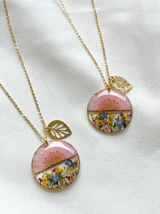 Pressed Flower Necklace