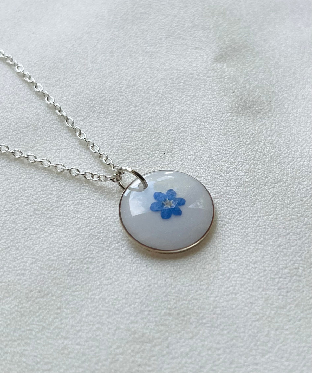 Pressed Flowers | Forget Me Not | Necklace