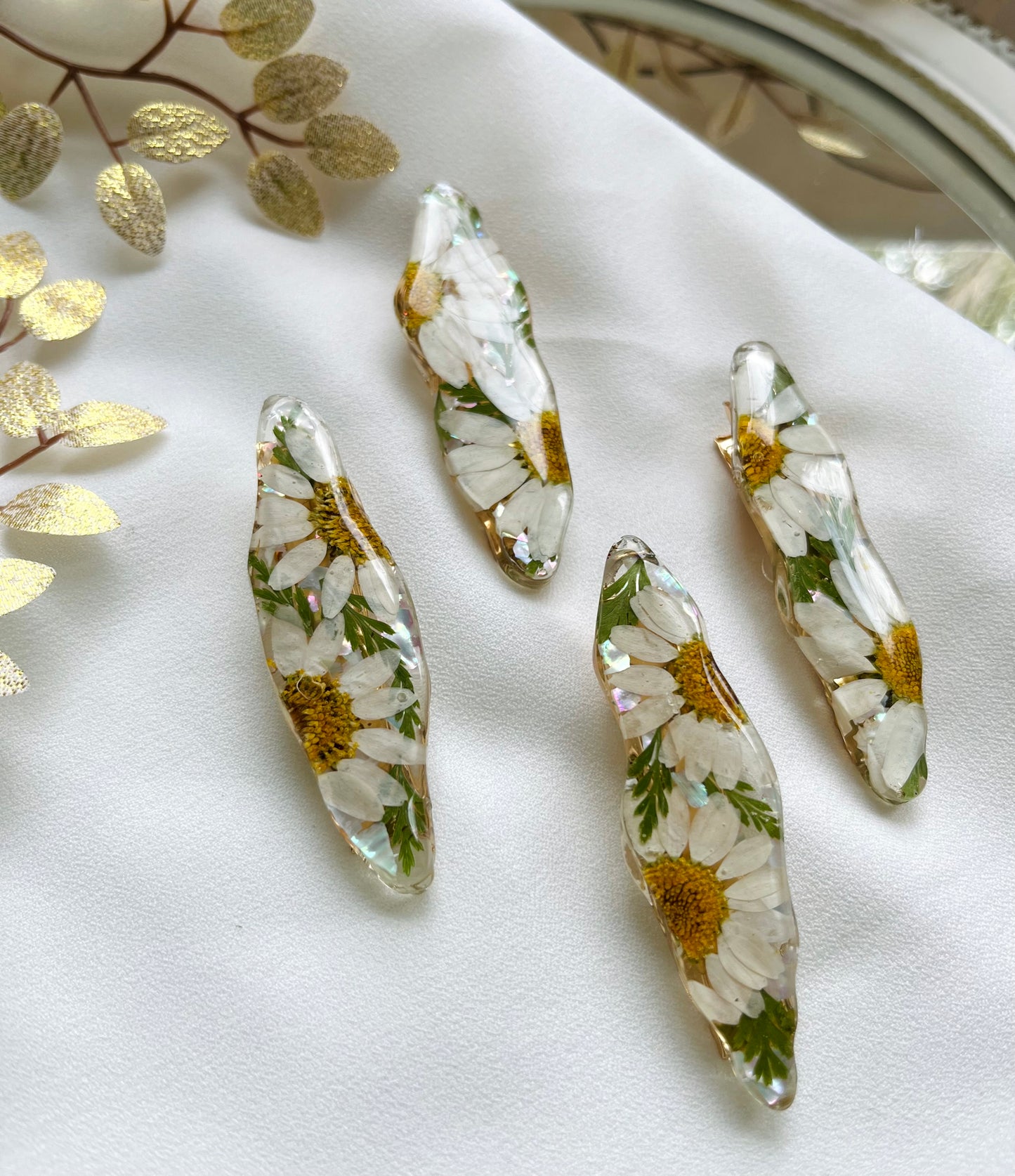 Pressed Flowers | Hair Clips