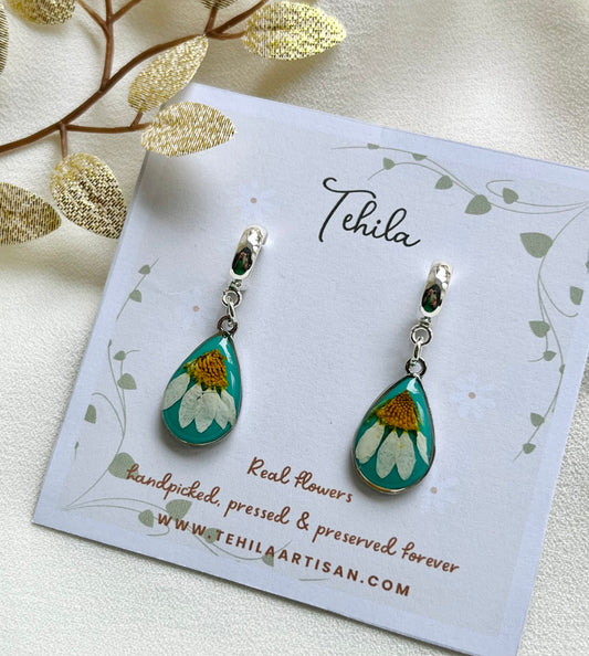 Real Flower Earrings