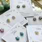Pressed Flower Star Studs