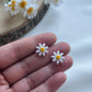 Polymer Clay | Daisy Studs | Hypoallergenic