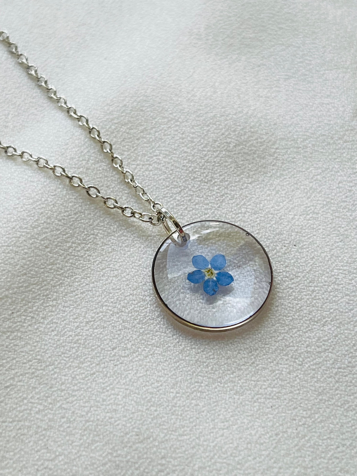 Pressed Flowers | Forget Me Not | Necklace