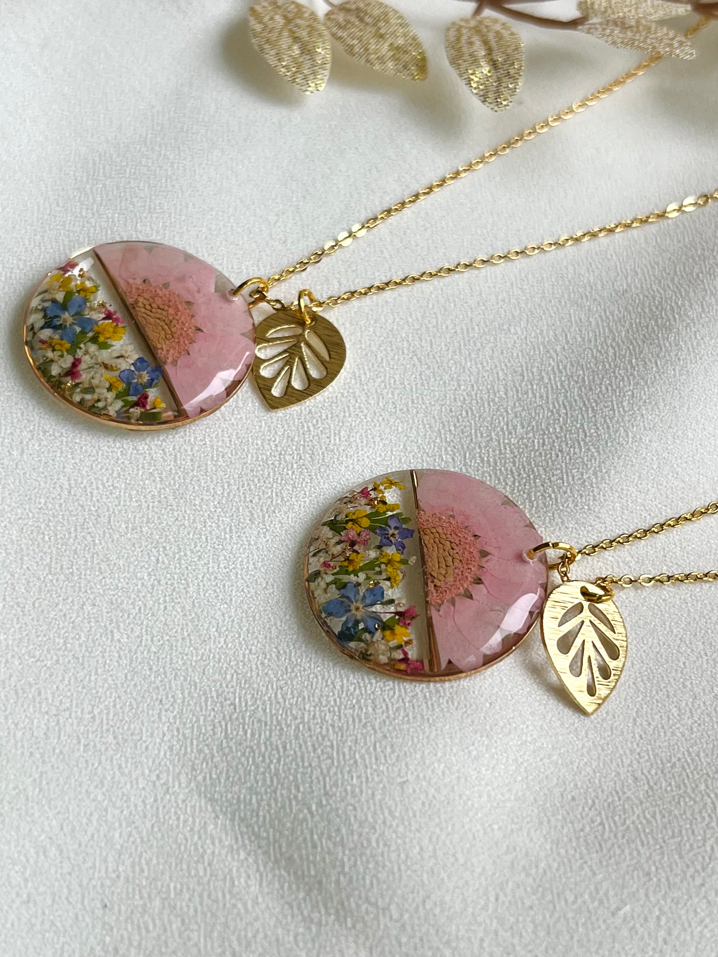 Pressed Flower Necklace